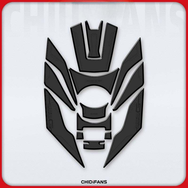 Zontes 368G 2024-2026 Zontes 368G Rubber Fuel Tank Sticker Body Protection Decorative Stickers
