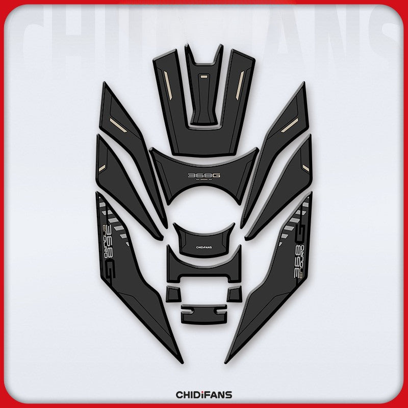 Zontes 368G 2024-2026 Zontes 368G Rubber Fuel Tank Sticker Body Protection Decorative Stickers