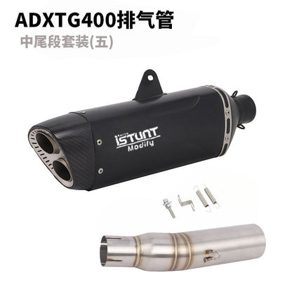 SYM ADXTG400 Exhaust Pipe Slip On Modification Muffler ADXTG 400 Link Pipe Exhaust Motocycle Exhaust