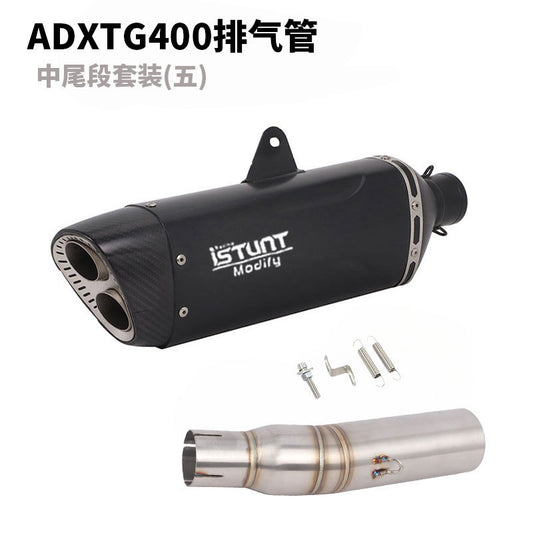 SYM ADXTG400 Exhaust Pipe Slip On Modification Muffler ADXTG 400 Link Pipe Exhaust Motocycle Exhaust