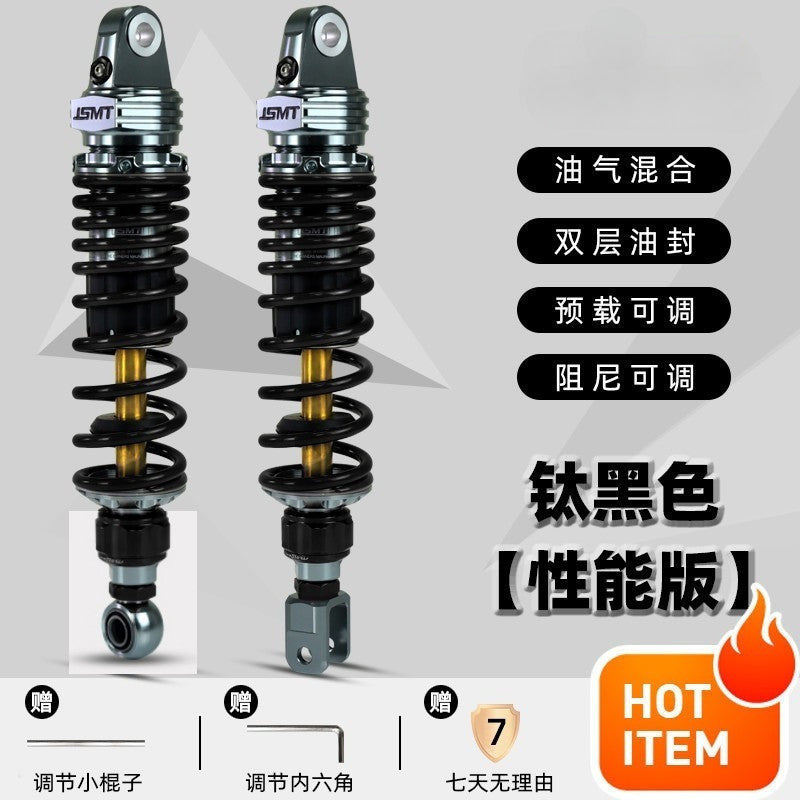 JSMT MODA SPORTER S Rear Shock Absorber 330mm Performance 3 Adjustable Preload Nitrogen Can