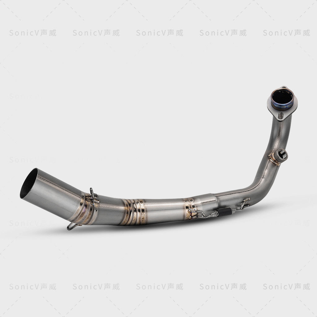 Zontes 350e Modified Titanium Exhaust Pipe Full System Akrapovic Zontes 350E Exhaust Titanium