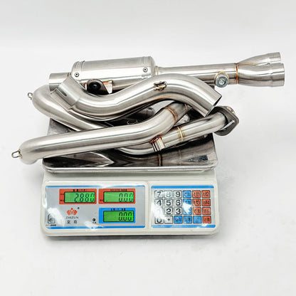 SUZUKI GSX8S 8R Stainless Steel Header GSX-8R GSX-8S Titanium Full System Header 51mm Muffler