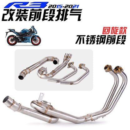 Motorcycle Exhaust 2015-2021 R25 Yamaha Titanium Stainless Steel Header Exhaust Pipe