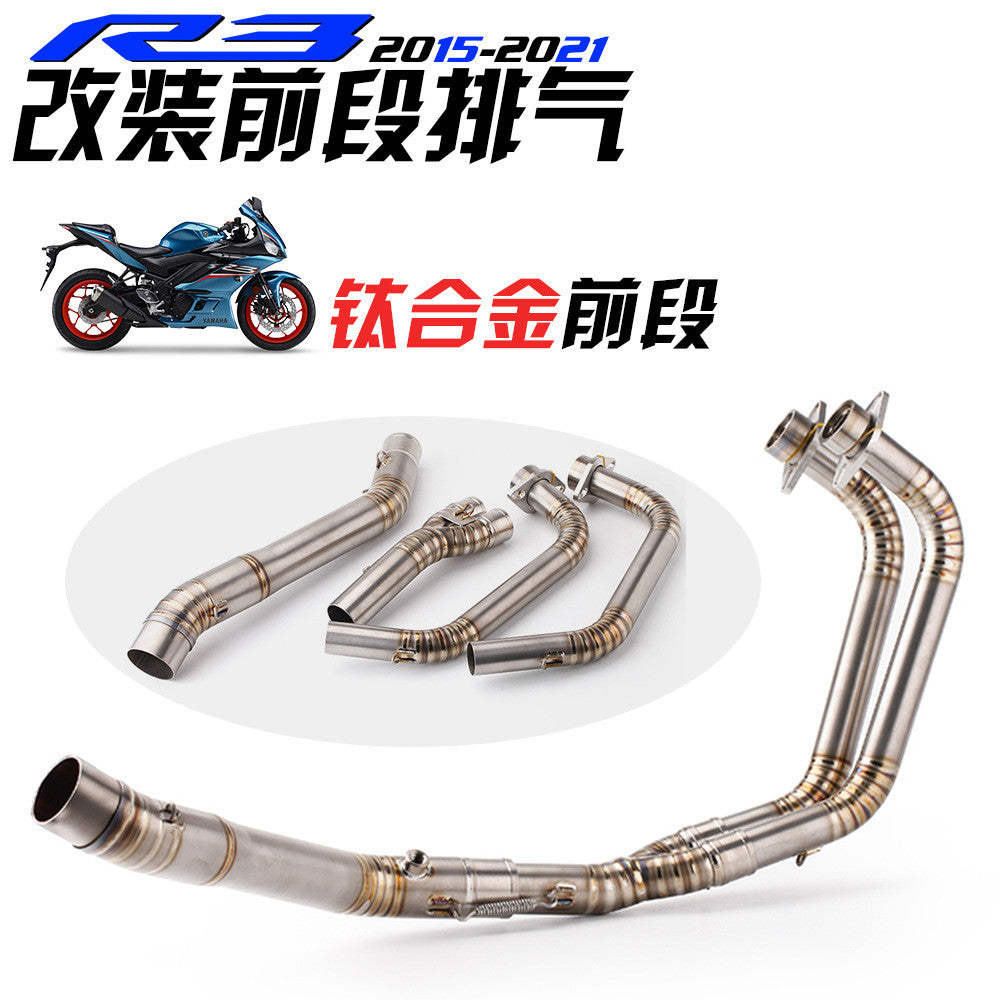 Motorcycle Exhaust 2015-2021 R25 Yamaha Titanium Stainless Steel Header Exhaust Pipe