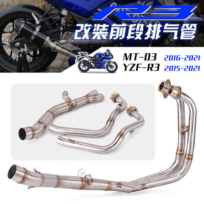 Motorcycle Exhaust 2015-2021 R25 Yamaha Titanium Stainless Steel Header Exhaust Pipe