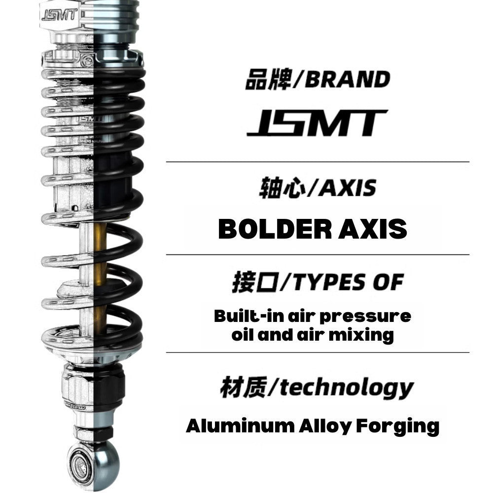 JSMT MODA SPORTER S Rear Shock Absorber 330mm Performance 3 Adjustable Preload Nitrogen Can