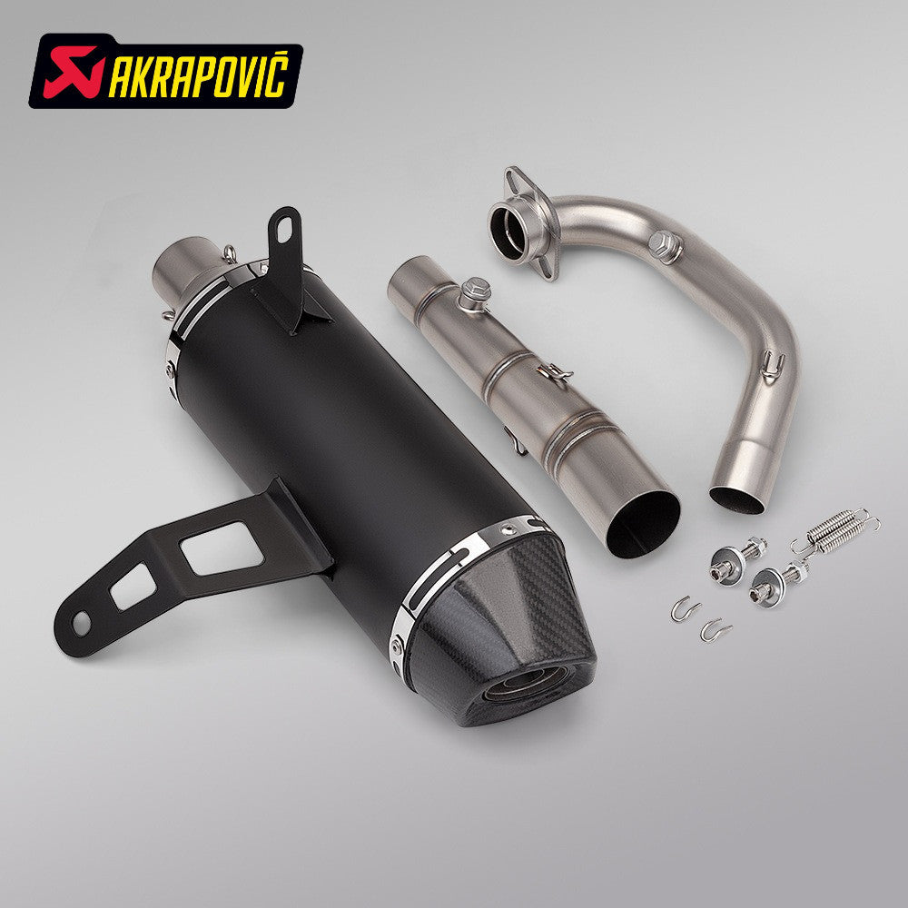 ZONTES 368G Exhaust Pipe Stainless Steel Carbon Cap Zontes 368G Header Pipe Muffler 2024-2025