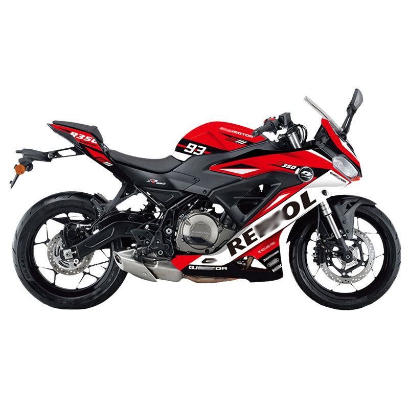 Motorcycle Sticker Qjmotor Srk250rr (R350 wording) Sticker Body Sticker Decal Modification