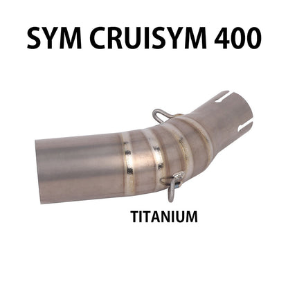 2025 SYM Cruisym 400 Titanium Exhaust Pipe Header Slipon Full System Exhaust Maysym 400 21-24