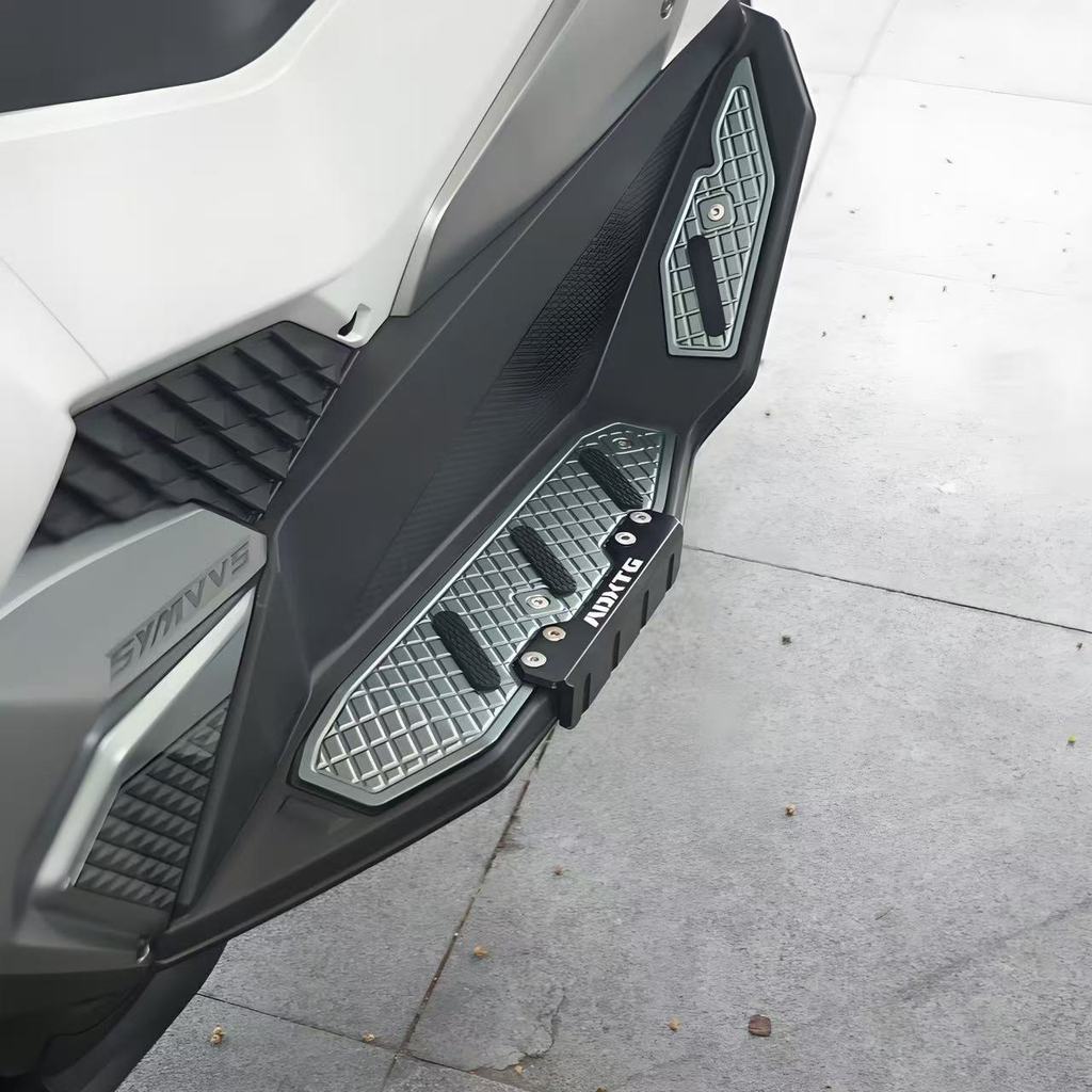 SYM ADXTG 400 Aluminum Foot Pedals Upgraded Wider Anti-slip Pedals ADXTG400 Foot Carpet Foot Peg