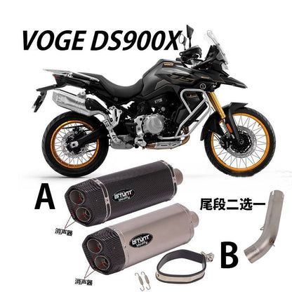 VOGE DS900X Motorcycle Titanium Exhaust Pipe Full System Exhaust for VOGE DS900X Exhaust System