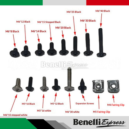 Benelli Small Part Screw Tnt600 SRK600 Cylinder Head Cover Screw Motorcycle Small Spare Parts