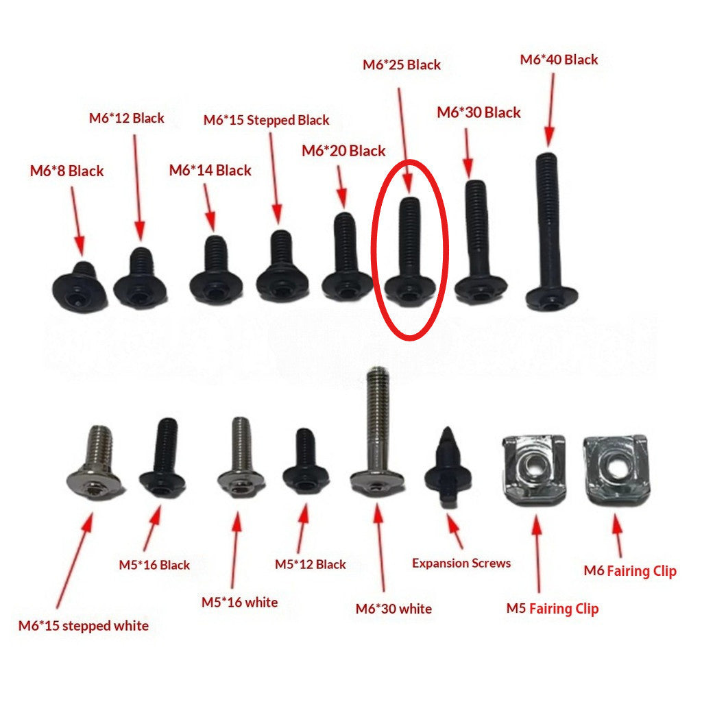 Benelli Small Part Screw Tnt600 SRK600 Cylinder Head Cover Screw Motorcycle Small Spare Parts