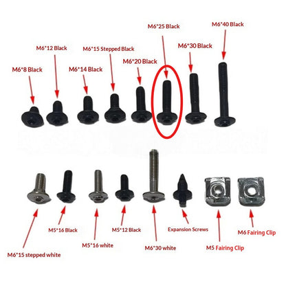 Benelli Small Part Screw Tnt600 SRK600 Cylinder Head Cover Screw Motorcycle Small Spare Parts
