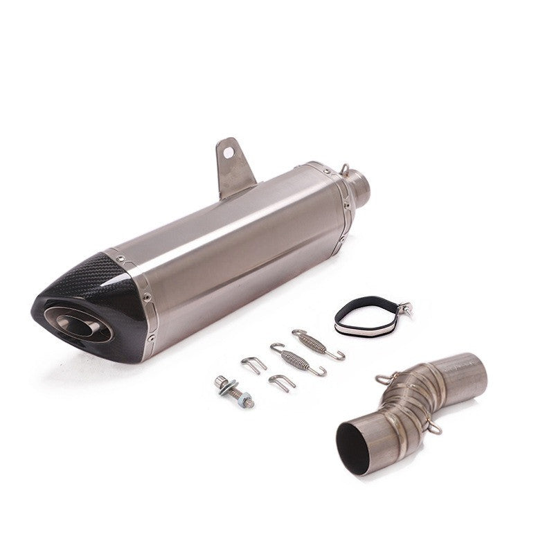 QJMOTOR SRT800 Motorcycle Exhaust Pipe Titanium Front Section Middle Section Full Section Exhaust