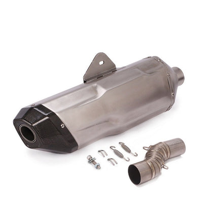 QJMOTOR SRT800 Motorcycle Exhaust Pipe Titanium Front Section Middle Section Full Section Exhaust