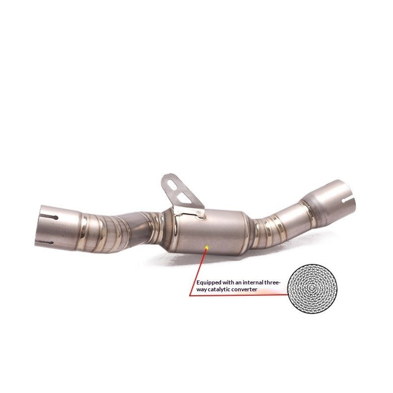QJMOTOR SRT800 Motorcycle Exhaust Pipe Titanium Front Section Middle Section Full Section Exhaust