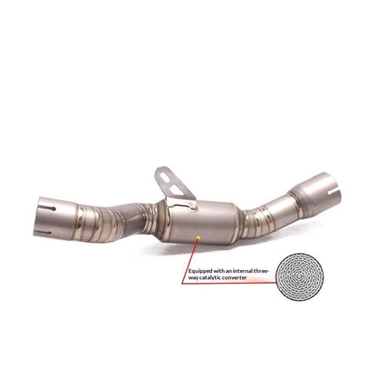 QJMOTOR SRT800 Motorcycle Exhaust Pipe Titanium Front Section Middle Section Full Section Exhaust