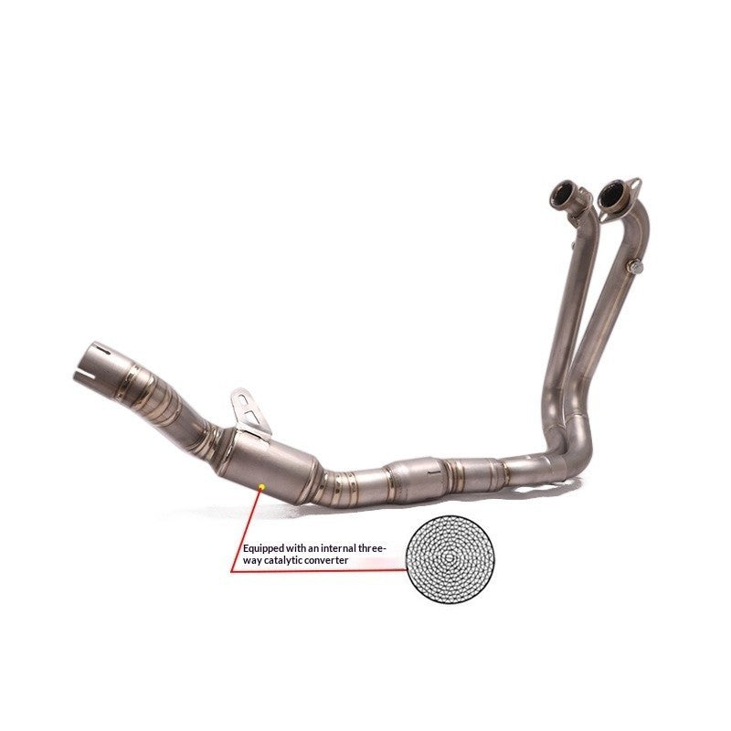 QJMOTOR SRT800 Motorcycle Exhaust Pipe Titanium Front Section Middle Section Full Section Exhaust