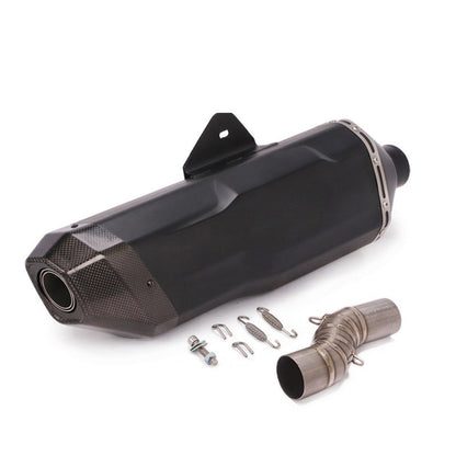 QJMOTOR SRT800 Motorcycle Exhaust Pipe Titanium Front Section Middle Section Full Section Exhaust