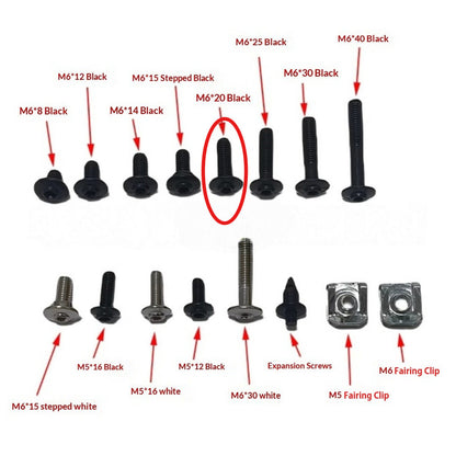 Benelli Small Part Screw Tnt600 SRK600 Cylinder Head Cover Screw Motorcycle Small Spare Parts