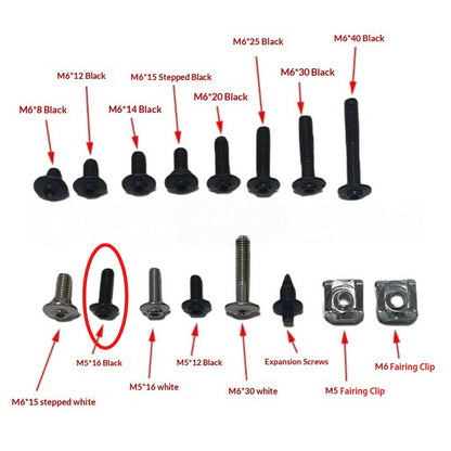 Benelli Small Part Screw Tnt600 SRK600 Cylinder Head Cover Screw Motorcycle Small Spare Parts