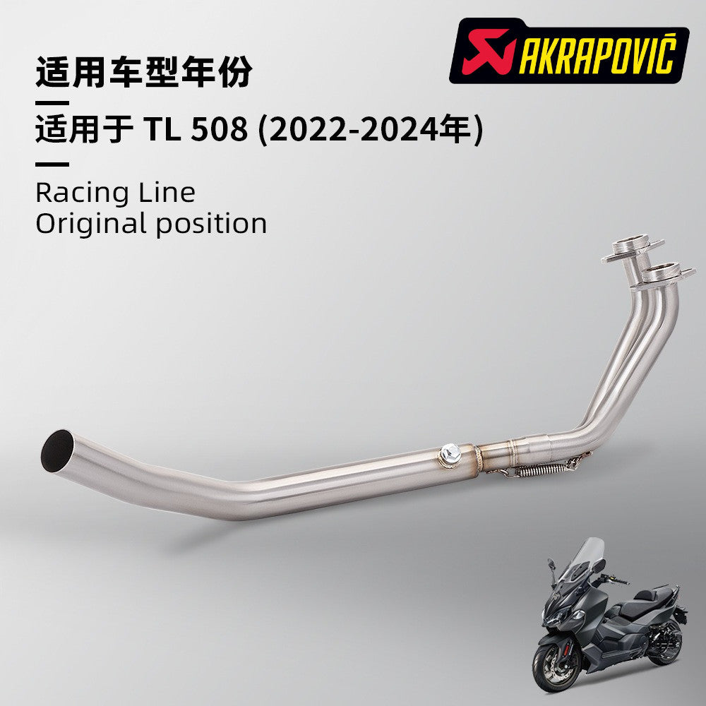 SYM TL508 Scooter Exhaust Front Exhaust Pipe Stainless Steel for TL508 2022-2024 Original Muffler