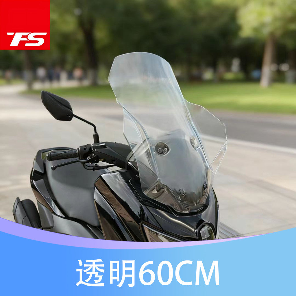 TFS 2025 YAMAHA NMAX155 Modified Euro Style Large Windshield NMAX155 Windshield 2025 NMAX155