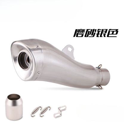 LEOVINCE Universal Muffler Motorcycle Exhaust Stainless Steel 51mm Exhaust Muffler