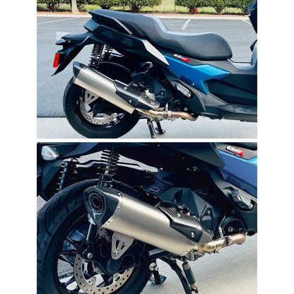 Akrapovic Motorcycle Exhaust Pipe for BMW C400x C400gt Carbon Fiber Mufflet Tip Exhaust Slip On