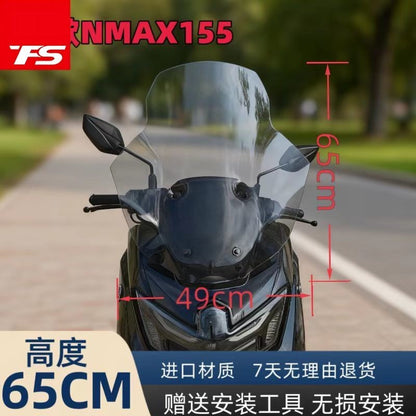 TFS 2025 YAMAHA NMAX155 Modified Euro Style Large Windshield NMAX155 Windshield 2025 NMAX155