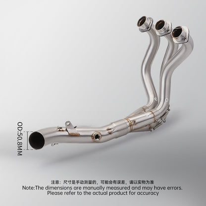 Yamaha MT09 V1 V2 2014-2020 Stainless Steel Straight Exhaust Pipe Full System MT09 Exhaust MT09