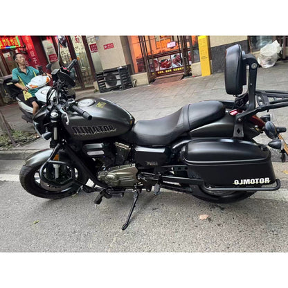 SRV250 AMT Side Box with Bracket QJMOTOR SRV250 Side Box SRV250 Orange ABS Box Carbon Steel Bracket