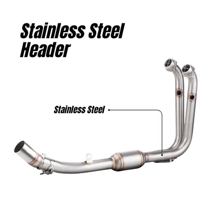 RAVEN CFMOTO 450SR 450NK Exhaust Stainless Steel Titanium Full System Exhaust Motorcycle Muffler