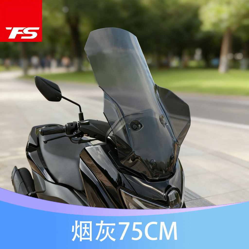 TFS 2025 YAMAHA NMAX155 Modified Euro Style Large Windshield NMAX155 Windshield 2025 NMAX155