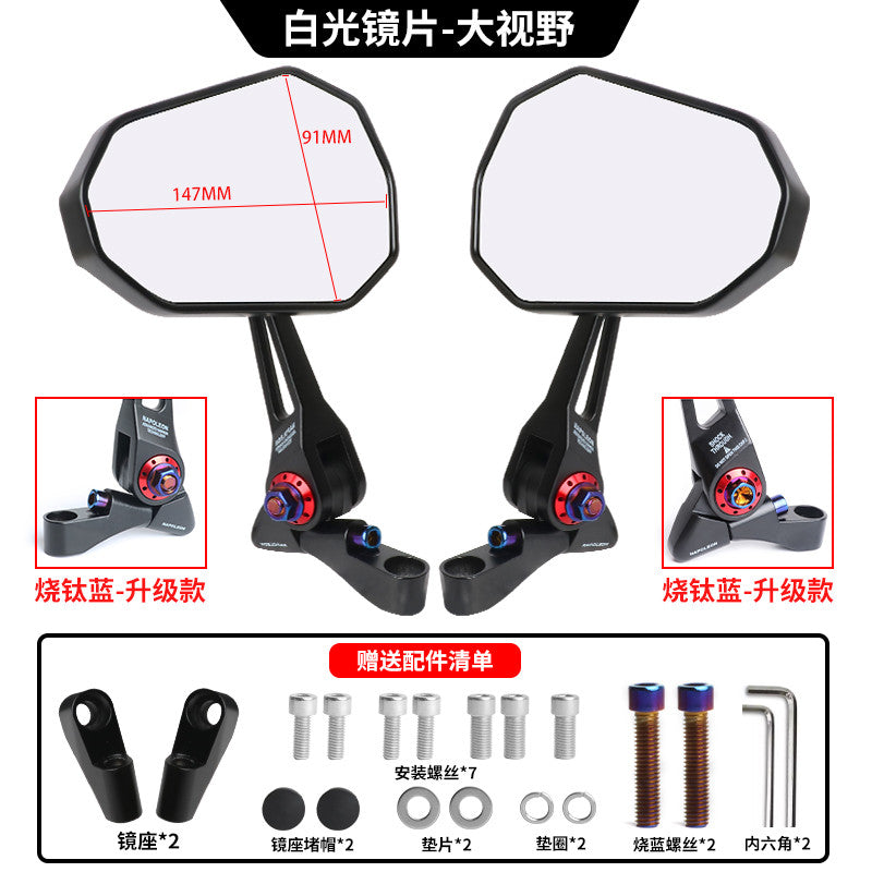 QJMOTOR FORTRESS 350 Motorcycle Modified AOS9 Universal Rearview Mirror Fort 350 Side Mirror