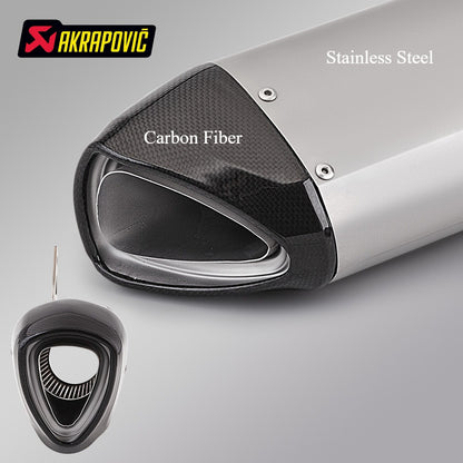 AKRAPOVIC 60MM Universal Muffler Superbike ZX10R ZX6R S1000RR Z1000 CRB1000RR 60mm Universal Muffler