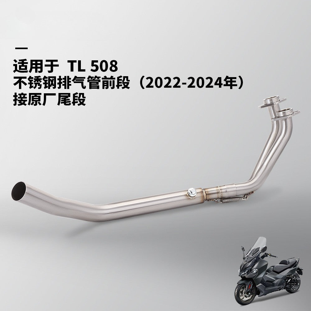 SYM TL508 Scooter Exhaust Front Exhaust Pipe Stainless Steel for TL508 2022-2024 Original Muffler
