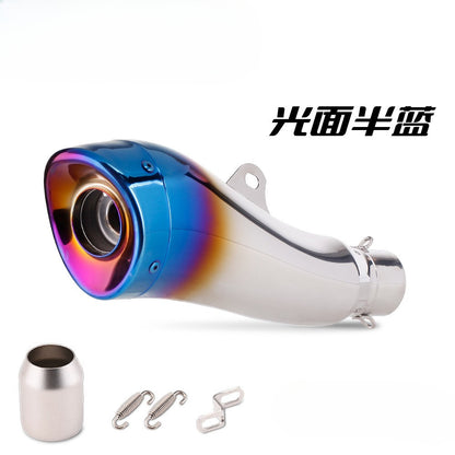 LEOVINCE Universal Muffler Motorcycle Exhaust Stainless Steel 51mm Exhaust Muffler