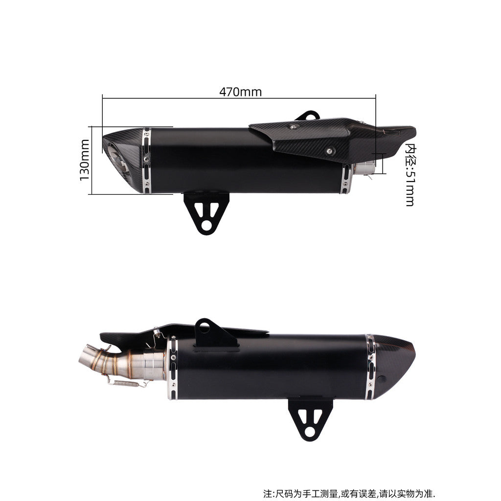 Akrapovic Motorcycle Exhaust Pipe for BMW C400x C400gt Carbon Fiber Mufflet Tip Exhaust Slip On