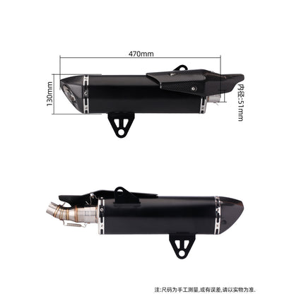 Akrapovic Motorcycle Exhaust Pipe for BMW C400x C400gt Carbon Fiber Mufflet Tip Exhaust Slip On