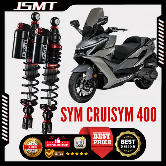 JSMT SYM CRUISYM 400i Motorcycle Rear Shock Absorber Performance Adjustable Preload Nitrogen Gas Can