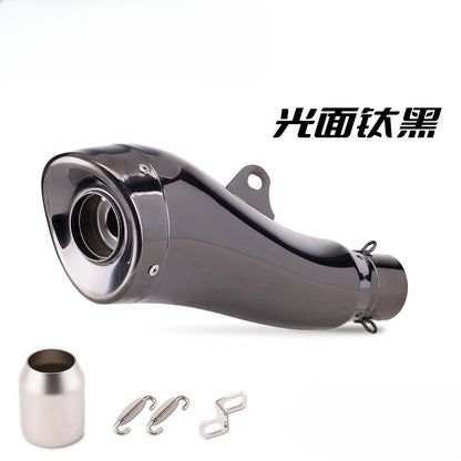 LEOVINCE Universal Muffler Motorcycle Exhaust Stainless Steel 51mm Exhaust Muffler