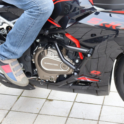QJMOTOR SRK250RD Crash Bar Guard Bar Motorcycle Slider Racing Crash Bar Motorcycle Accessories