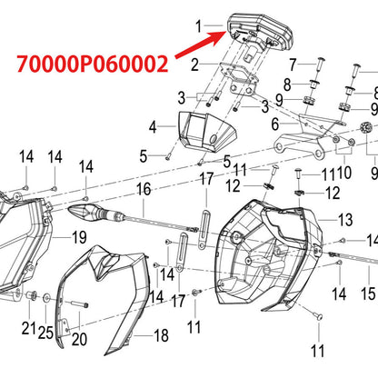 Meter Benelli Tnt600 300 Tnt135 Tnt25 Trk502 502x 251 Leoncino 249s 752s 150s Qjmotor SRV250 AMT