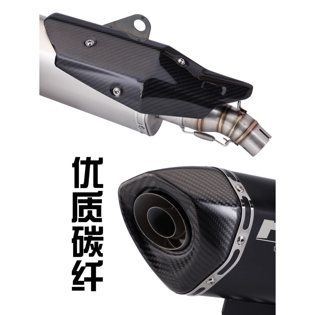 Akrapovic Motorcycle Exhaust Pipe for BMW C400x C400gt Carbon Fiber Mufflet Tip Exhaust Slip On