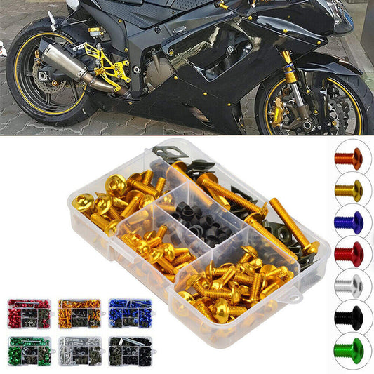 177pcs Motorcycle Modification Accessories Windshield Screw Color Motorcycle Bodywork Fairing Screw Universal