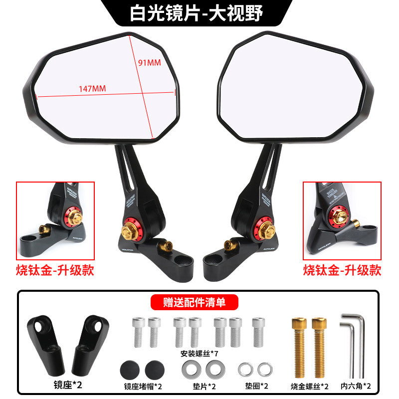 QJMOTOR FORTRESS 350 Motorcycle Modified AOS9 Universal Rearview Mirror Fort 350 Side Mirror
