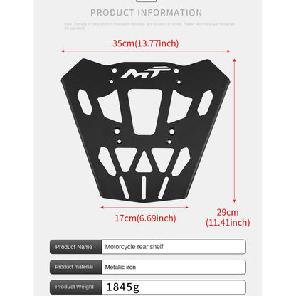 CFMOTO 450MT Modified Rear Rack Motorcycle Box Bracket Tail Box Chassis Rear Parcel or Luggage Rack